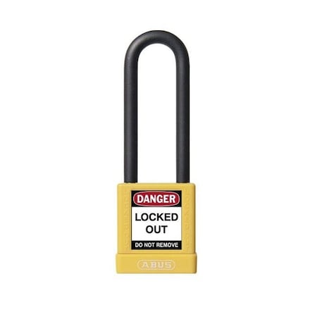 Abus Abus Lock Keyed Different Non-Conductive Padlock,  74/40HB75 KD YLW
